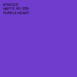 #703CCD - Purple Heart Color Image