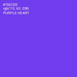 #703CEE - Purple Heart Color Image