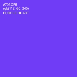 #703CF5 - Purple Heart Color Image