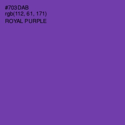 #703DAB - Royal Purple Color Image