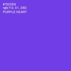 #703DE6 - Purple Heart Color Image