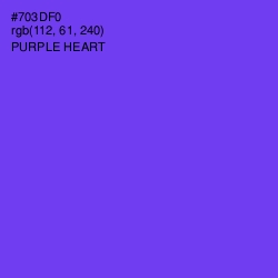 #703DF0 - Purple Heart Color Image