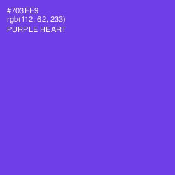 #703EE9 - Purple Heart Color Image