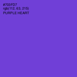 #703FD7 - Purple Heart Color Image