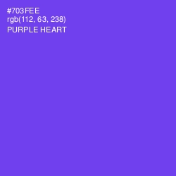 #703FEE - Purple Heart Color Image