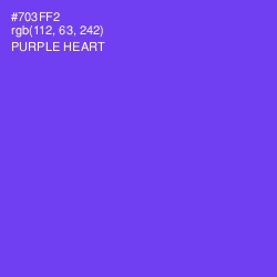 #703FF2 - Purple Heart Color Image