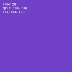 #7041C8 - Fuchsia Blue Color Image