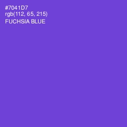 #7041D7 - Fuchsia Blue Color Image