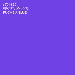 #7041E5 - Fuchsia Blue Color Image