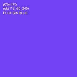 #7041F0 - Fuchsia Blue Color Image