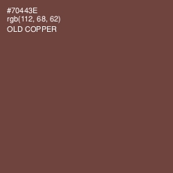 #70443E - Old Copper Color Image