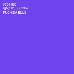 #7044EC - Fuchsia Blue Color Image