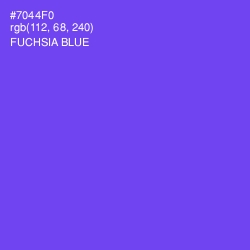 #7044F0 - Fuchsia Blue Color Image