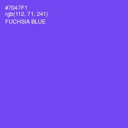 #7047F1 - Fuchsia Blue Color Image