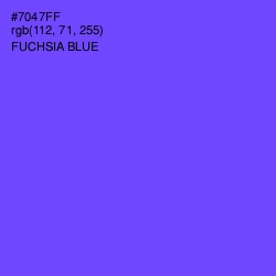 #7047FF - Fuchsia Blue Color Image