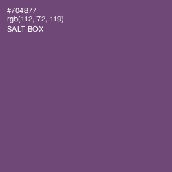 #704877 - Salt Box Color Image