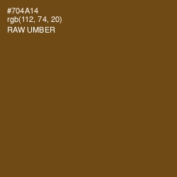 #704A14 - Raw Umber Color Image