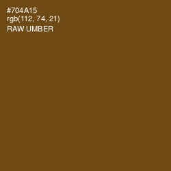 #704A15 - Raw Umber Color Image