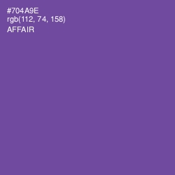 #704A9E - Affair Color Image