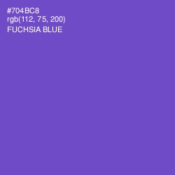 #704BC8 - Fuchsia Blue Color Image
