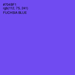 #704BF1 - Fuchsia Blue Color Image