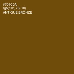 #704C0A - Antique Bronze Color Image