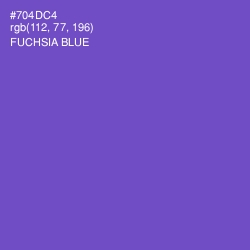 #704DC4 - Fuchsia Blue Color Image