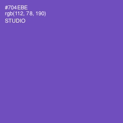 #704EBE - Studio Color Image