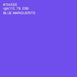 #704EEE - Blue Marguerite Color Image