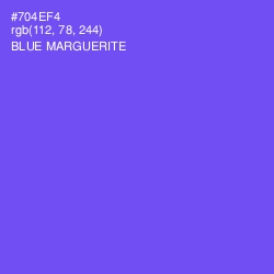 #704EF4 - Blue Marguerite Color Image