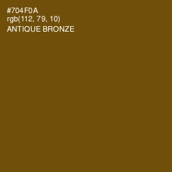 #704F0A - Antique Bronze Color Image