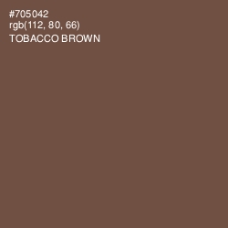 #705042 - Tobacco Brown Color Image