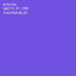 #7051E4 - Fuchsia Blue Color Image