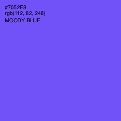 #7052F8 - Moody Blue Color Image