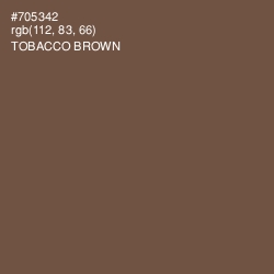 #705342 - Tobacco Brown Color Image