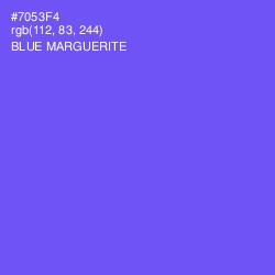 #7053F4 - Blue Marguerite Color Image