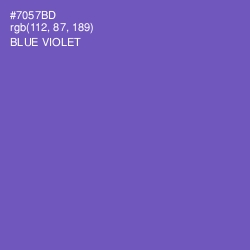 #7057BD - Blue Violet Color Image
