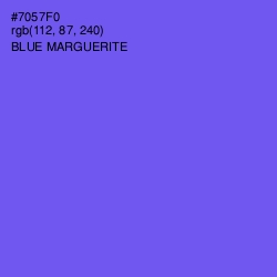 #7057F0 - Blue Marguerite Color Image