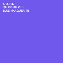 #7058ED - Blue Marguerite Color Image