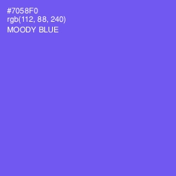 #7058F0 - Moody Blue Color Image