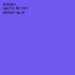 #7058F1 - Moody Blue Color Image