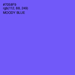 #7058F9 - Moody Blue Color Image