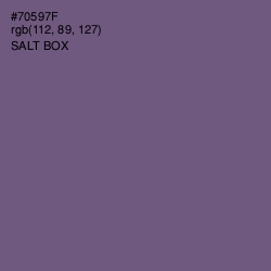 #70597F - Salt Box Color Image