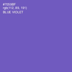 #7059BF - Blue Violet Color Image
