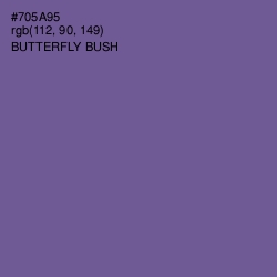 #705A95 - Butterfly Bush Color Image