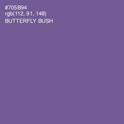 #705B94 - Butterfly Bush Color Image