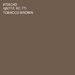 #705C4D - Tobacco Brown Color Image