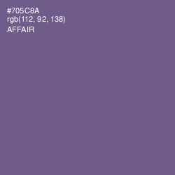 #705C8A - Affair Color Image