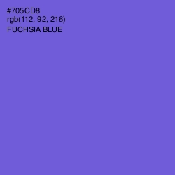 #705CD8 - Fuchsia Blue Color Image