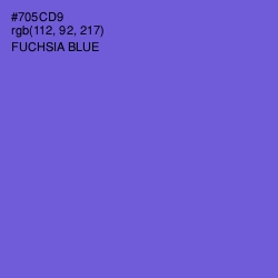 #705CD9 - Fuchsia Blue Color Image